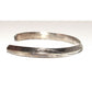 Old Pawn Navajo Carinated Stacker Cuff Bracelet Ingot Sterling Silver
