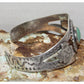 Fred Harvey Era Bracelet Navajo Sterling Turquoise Thunderbird Snake Cuff Old Pawn