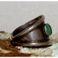Old Pawn Navajo Cerrillos Turquoise Ring Size 7 Sterling Silver Native American