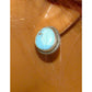 Navajo Golden Hills Turquoise Post Earrings Sterling Silver Tim Yazzie