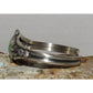 Navajo Royston Turquoise Stacker Cuff Sterling Hand Etched Bracelet B. Platero
