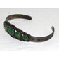 Vintage Navajo Cerrillos Turquoise Cuff Bracelet Ingot Sterling Silver