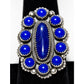 Navajo Lapis Lazuli Cluster Ring Size 10 Sterling Silver Native American