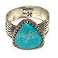 Navajo Kingman Turquoise Ring Sz 10 Sterling Silver Signed