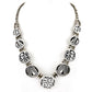 Vintage Hopi Sterling Silver Overlay Storytelling Medallion Necklace