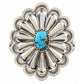 Navajo Concho Ring Sz 7 Sterling Silver Golden Hills Turquoise D Martinez