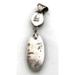 Zuni God's Eye Pendant Necklace Sterling Silver Turquoise Spiny Inlay Vintage
