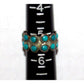 Vintage Southwest Sterling Silver Snake Eye Turquoise Ring Size 5 Pinky Ring
