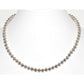 Handmade Navajo Pearls Necklace Sterling Silver 6mm Saucer Beads 16"L G Benally