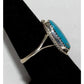 Small Navajo Sleeping Beauty Mine Turquoise Ring Sz 6 Sterling Silver A. Johnson