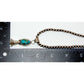 Navajo Pearls & Squash Blossom Pendant Royston Turquoise Sterling Silver