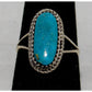 Small Navajo Sleeping Beauty Mine Turquoise Ring Sz 6 Sterling Silver A. Johnson