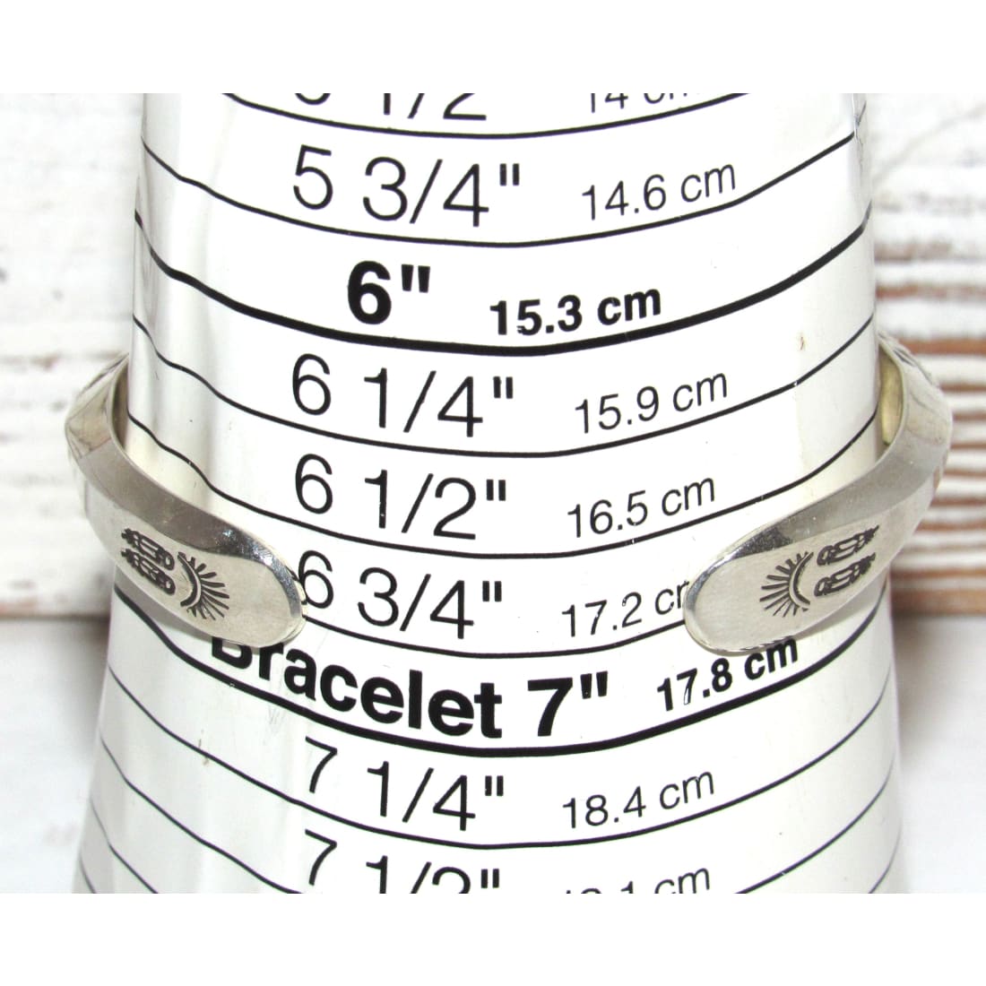 Navajo Sterling Carinated Ingot Double Sided Cuff Bracelet L. Secatero