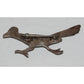 Old Pawn Navajo Roadrunner Turquoise Sterling Silver Brooch Pin