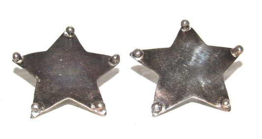 Vintage 925 TAXCO Mexico Star Post Earrings Sterling Silver
