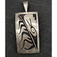 Vintage Hopi Sterling Silver Overlay Pendant by Michael Sockyma Sr.