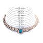 Old Pawn Navajo Pearls Reversible Necklace Pillow Beads Sterling Silver Turquoise