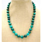 Vintage Southwestern Malachite Beaded Necklace 18"