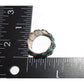 Vintage Southwest Sterling Silver Snake Eye Turquoise Ring Size 5 Pinky Ring