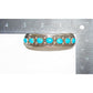 Navajo Blue Royston Turquoise Cluster Cuff Bracelet Sterling Silver Signed