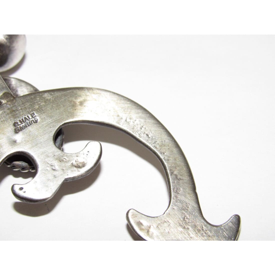 Navajo Squash Blossom Necklace E Hale Number 8 Turquoise Sterling Silver 110 G