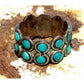 Vintage Southwest Sterling Silver Snake Eye Turquoise Ring Size 5 Pinky Ring