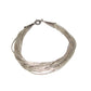 Vintage Navajo Liquid Sterling Silver Bracelet Multi Strand Design