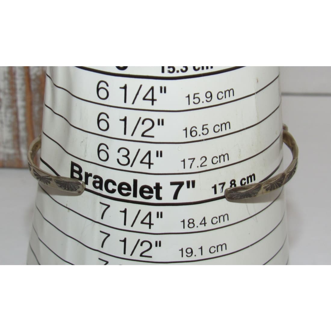 Zuni Turquoise Petit Point Stacker Cuff Bracelet Sterling Silver M. Hannaweeka