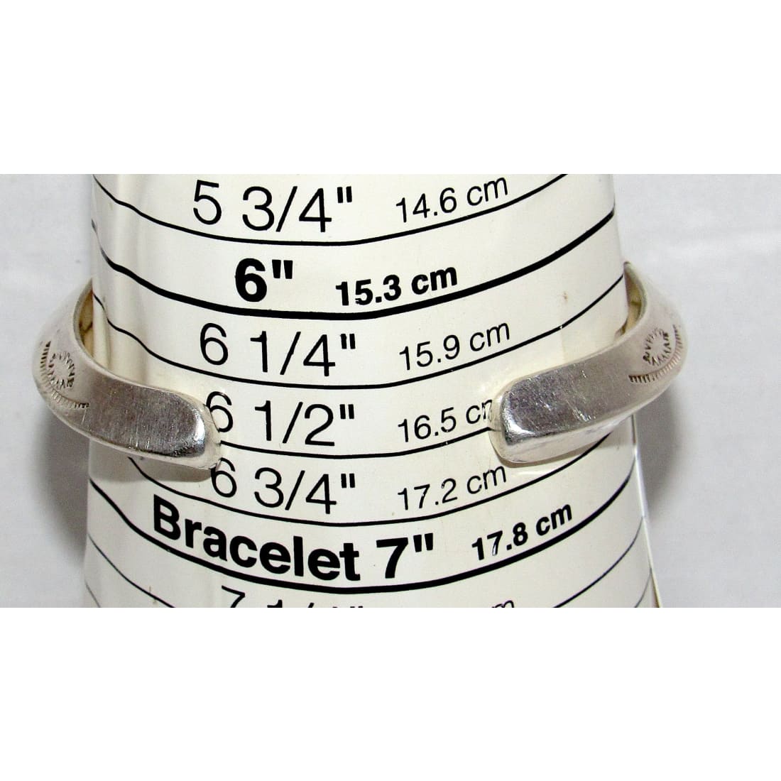 Old Pawn Navajo Carinated Ingot Cuff Bracelet Sterling Silver Native American