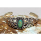 VTG Navajo Cerillos Turquoise Bracelet Navajo Ingot Sterling Cuff Old Pawn