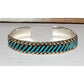 Vintage Zuni Petit Point Turquoise Cuff Bracelet Sterling Silver AV Nastacio