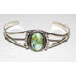 Navajo Palomino Turquoise Variscite Cuff Bracelet Sterling Silver Signed