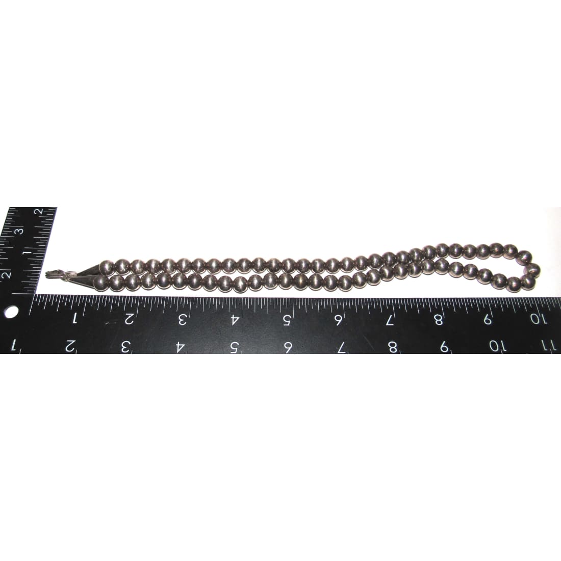Vintage Navajo Pearls Necklace Sterling Silver 20"