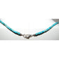 Navajo Rolled Turquoise Heishi Choker Necklace Native American 16L