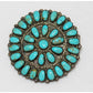 Vintage Navajo Cluster Brooch Pin Pendant Larry Moses Begay Sterling Silver