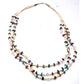 Vintage Kewa Santo Domingo Rolled Clam Shell & Turquoise Spiny Heishi Necklace