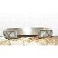 Old Pawn Zuni Inlay Turquoise MOP Cuff Bracelet Lorrie and Marcie Kallestewa