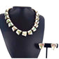 Early Taxco Mexico Sterling Silver & Abalone Shell Necklace