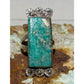 Navajo Kingman Turquoise Pyrite Matrix Ring Sz 6 Sterling Silver Selena Warner