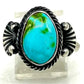 Navajo Royston turquoise ring size 9 featuring a stunning stone in sterling silver by J. Largo.