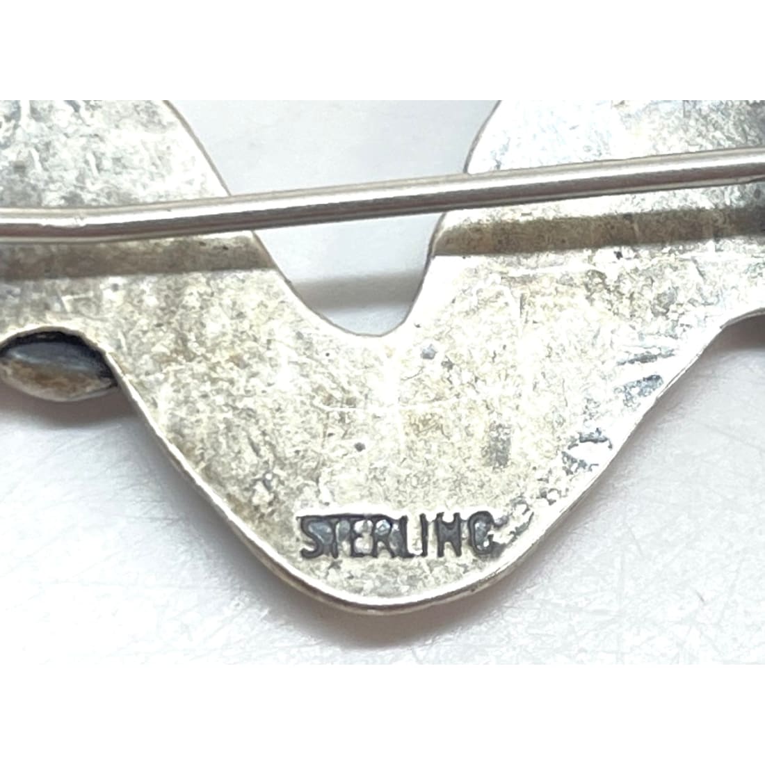 Vintage Southwestern Sterling Silver Multi-Stone Snake Brooch