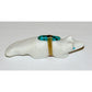 Zuni Fox Fetish – Alabaster with Turquoise Accents