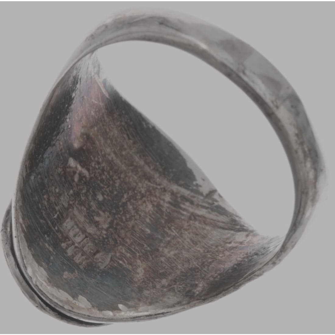 VTG Zuni Snake Ring Sz 10.5 Turquoise Coral Sterling Silver Effie Calavaza