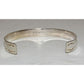 Zuni Coral Cuff Bracelet Sterling Silver Stacker Native American Coonsis
