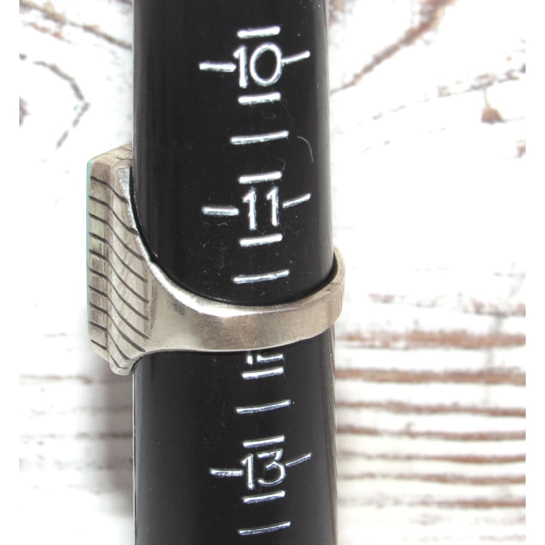 Navajo Royston Turquoise Statement Men Ring Sz 12 R. Jack Sterling Silver