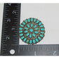 Vintage Navajo Cluster Brooch Pin Pendant Larry Moses Begay Sterling Silver