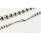 Vintage Handmade Navajo Pearls Necklace Sterling Silver Beads Sensa Eustace
