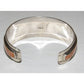 Navajo Orange Spiny Inlay Stacker Cuff Bracelet Sterling R. Begay