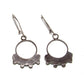 Old Pawn Zuni Snake Eye Turquoise Sterling Silver Dangle Earrings