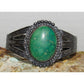 Old Pawn Navajo Cerrillos Turquoise Cuff Bracelet Ingot Sterling Silver Native 47g
